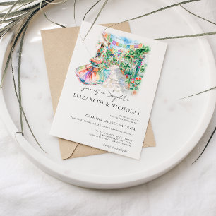 Convites Aquarela Casamento Sayulita México