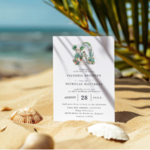 Convites Aquarela Casamento Sayulita México