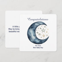 Aquarela Celestial Lua e Estrelas