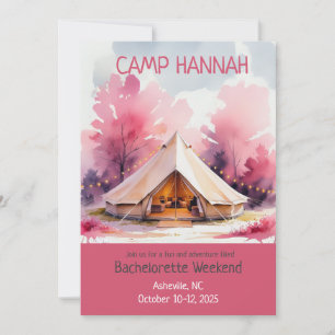 Convites Aquarela de Bachelorette Semanal