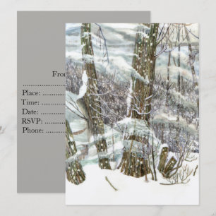 Convites Aquarela de inverno
