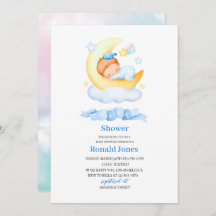 Aquarela é o menino Blue Boho Nursery Baby Showe