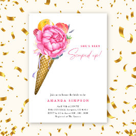 Convites Aquarela Ela foi esfregada no Chá de panela