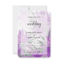 Aquarela Floral Elegante Roxo Lavanda