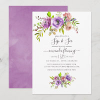 Aquarela Floral Primavera Bebida e Visita