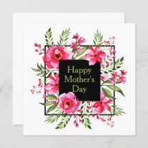 Aquarela Floral Rosa