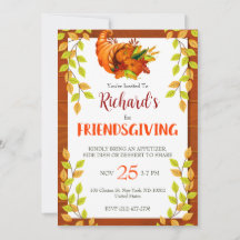 Aquarela Folhas Ação de Graças Jantar de Natal