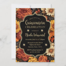 Aquarela Folhas de Outono Laranja Marrom Quinceane