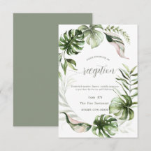 Aquarela Folhas Tropicais Verdejante