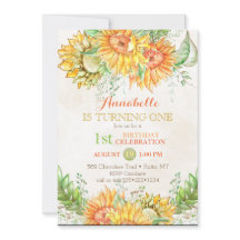 Aquarela Girassóis Brilho Laranja Amarelo Verde