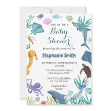 Aquarela Moderna sob o Chá de fraldas do mar