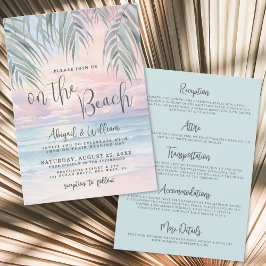 Convites Aquarela No Casamento Tudo Em Um Na Praia