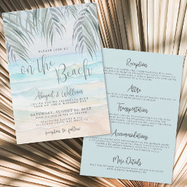 Convites Aquarela No Casamento Tudo Em Um Na Praia