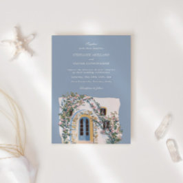 Convites Aquarela Pastel Casamento Mediterrâneo Italiano