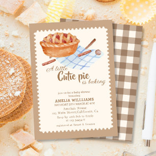 Convites Aquarela Pequena cueca está assando Chá de fraldas