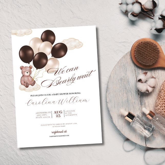 Convites Aquarela podemos esperar chá de fraldas (Criador carregado)