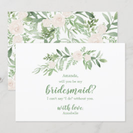 Convites Aquarela Rosa de Marfim Casamento Seja Minha Dama 