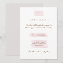 Aquarela Rosa Dourado Branco Cinza Elegante Casame