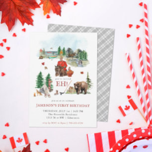 Convites Aquarela russa   Festa de aniversário do dia do Ca