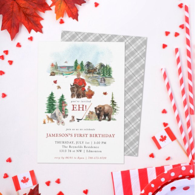 Convites Aquarela russa | Festa de aniversário do dia do Ca (Criador carregado)