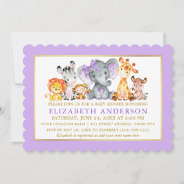 Convites Aquarela Safari Animais Arcos