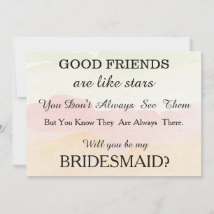 Convites Aquarela será minha dama de honra?