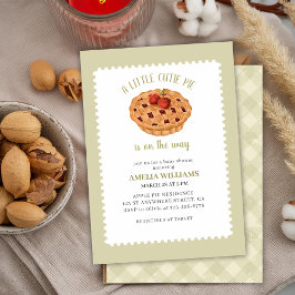 Convites Aquarela Um chá de fraldas de queda de torta