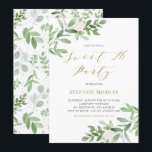 Convites Aquarela Verde e Flor Branca Doce Dezesseis<br><div class="desc">Convide convidados para o seu evento com este doce e personalizável convite de aniversário de dezesseis. Apresenta buquês de aquarelas de flores verdes e brancas com um padrão botânico correspondente. Personalize adicionando seus detalhes. Este doce 16 convite verde é perfeito para primavera e festas de aniversário de inverno.</div>