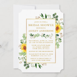 Convites Aquarela Verde Flores suntuosas Chá de panela Dour