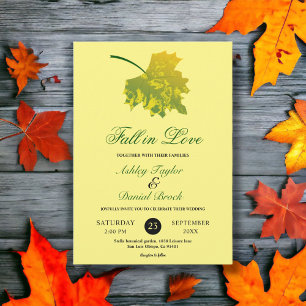 Convites Aquarela Verde Folha Deixa Casamento Floral Amarel