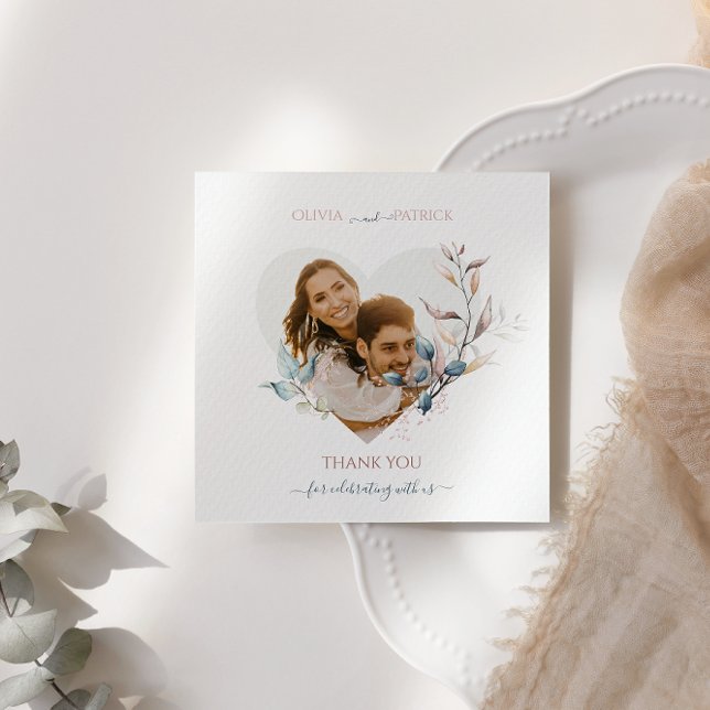 Convites Aquarelas Cair no eucalipto verde com rosa dourado (Criador carregado)