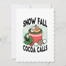 Aqueça-se com Chamadas de Cacau de Neve - Bebida d