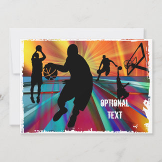 Convites Aquecimento pré-jogo de basquete - Personalizar