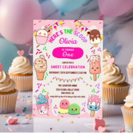Convites Aqui está a Festa do primeiro aniversario do Sorve