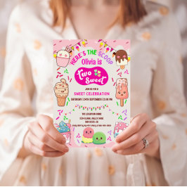 Convites Aqui está a Festa do segundo aniversário do Sorvet