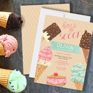 Convites Aqui Está a Informação Meninas Aniversário de Sorv