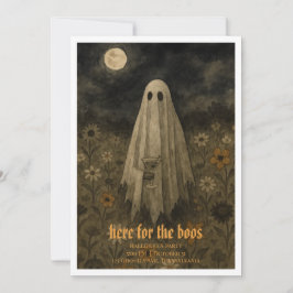Convites Aqui para a Festa de Halloween "Boos"