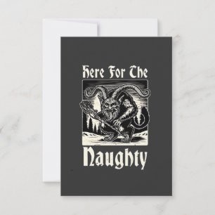 Convites Aqui pelo Krampus Travesso Espantalho Xmas Diabo