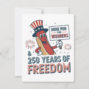 Convites Aqui pelo Weiner 250 anos de Liberdade