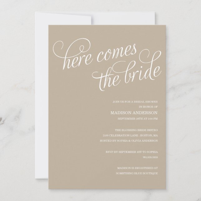 CONVITES AQUI VEM O BRIDE| CHÁ DE PANELA (Frente)