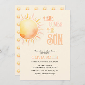 Convites Aqui Vem O Chá de fraldas Filho