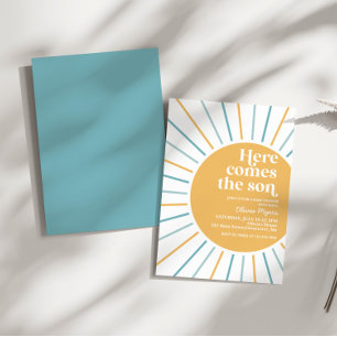 Convites Aqui vem o chá de fraldas Son Boho Sunshine