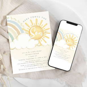 Convites Aqui Vem o Filho   Chá de Bebê