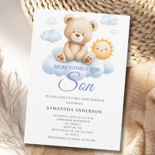 Convites Aqui Vem o Filho Chamada de Bebê