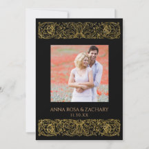 *~* AR6 Casamento vitoriano de Ornamentado RSVP de