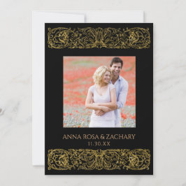 Convites *~* AR6 Casamento vitoriano de Ornamentado RSVP de