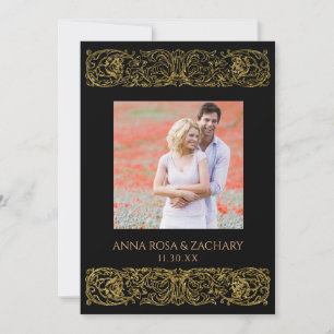 Convites *~* AR6 Casamento vitoriano de Ornamentado RSVP de