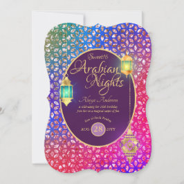 Convites Arabian Nights Sweet 16 Quinceanera ANY AGE Party
