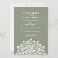 Arábico Art Nouveau Floral Arco Mandala Casamento