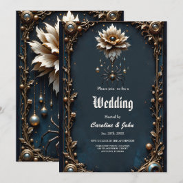 Convites Aranha de Casamento – Guardiã do Desabrochar da Lu